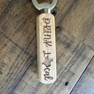 Bottle opener, engraved